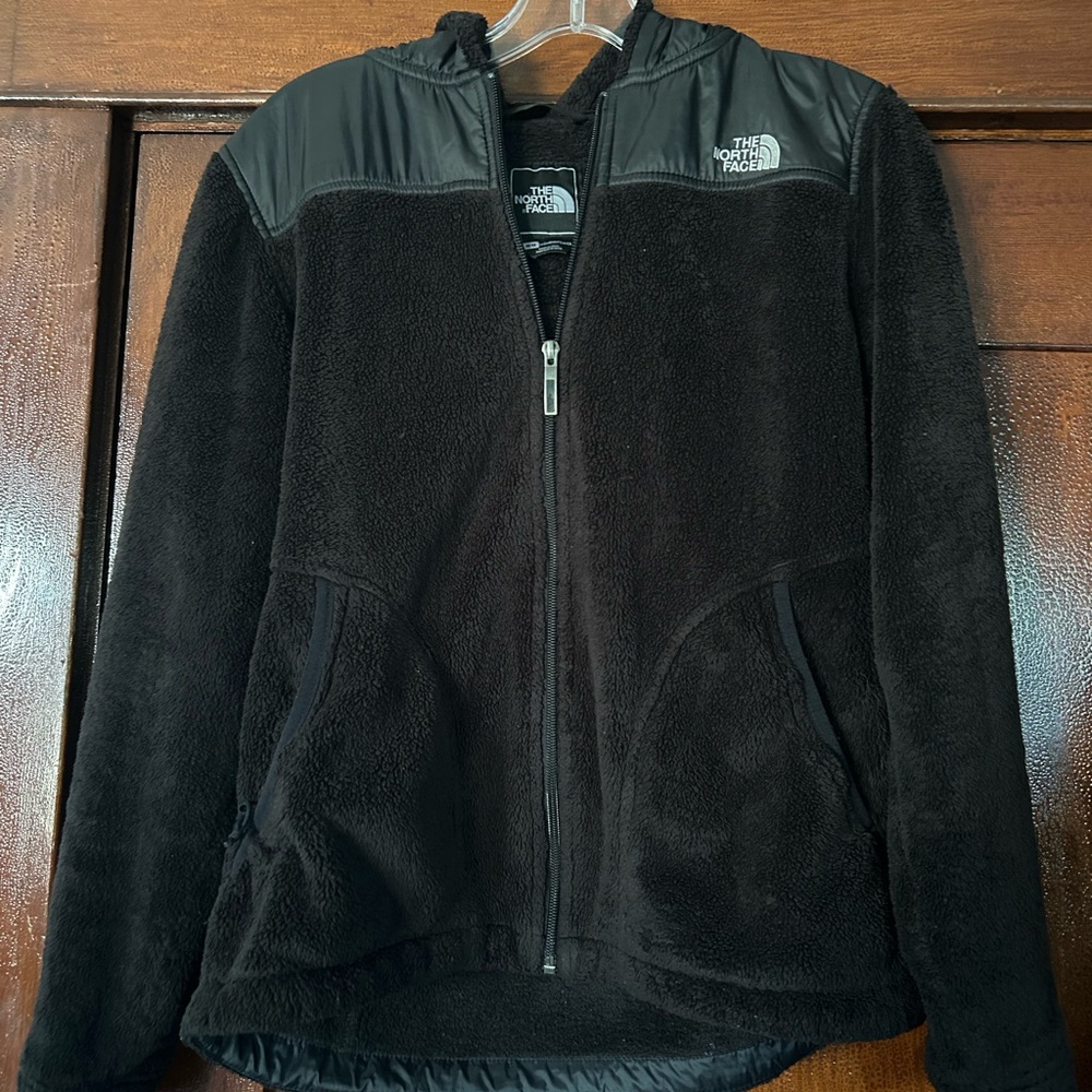 The North Face Black Hooded Fleece Jacket
